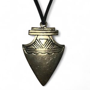 Gold Arrowhead Pendant Necklace